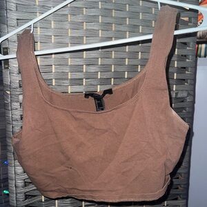 Forever 21 Brown Crop Top